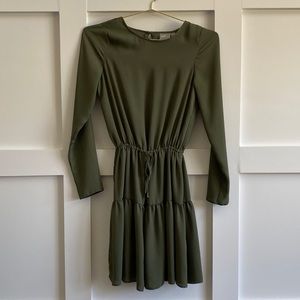 ASOS Long Sleeve Tiered Dress - US 2